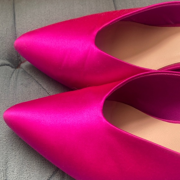 Loeffler Randall Fuchsia Satin kitten heel Mules - Picture 7 of 7